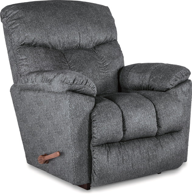 Morrison Power Rocking Recliner w/Headrest and Lumbar Indigo