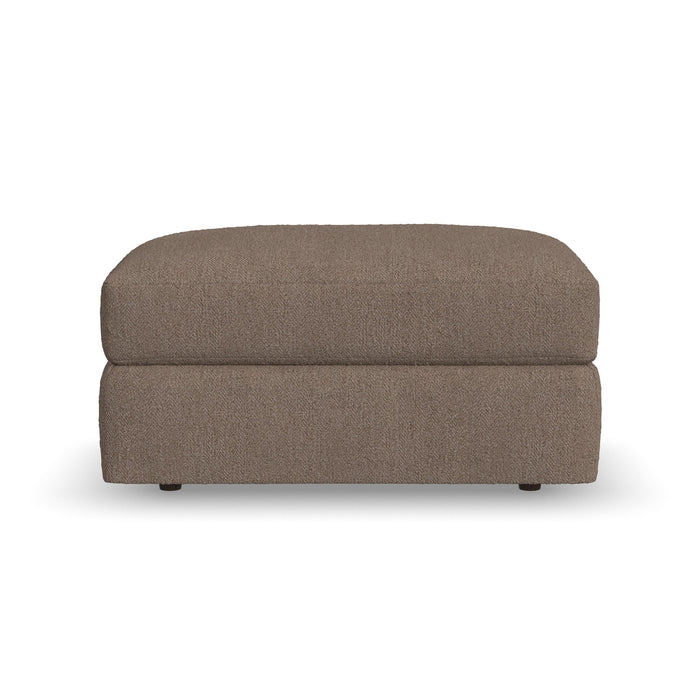 Chevy - Fabric Ottoman Pouf - Brown