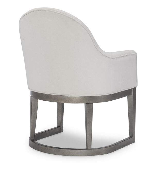 Terra Luna - Upholstered Host Chair (Set of 2) - White Cloud & Nightfall