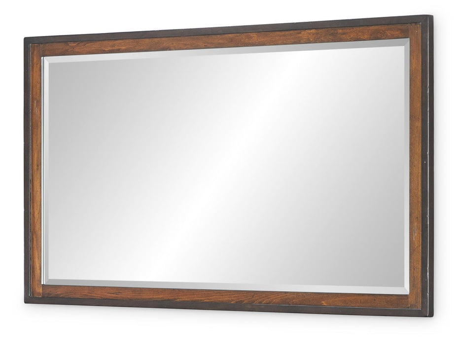 Fenmore - Mirror - Mocha And Distressed Cherry