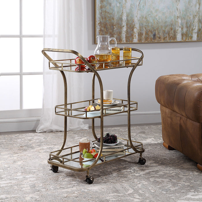 Stassi - Serving Cart - Gold