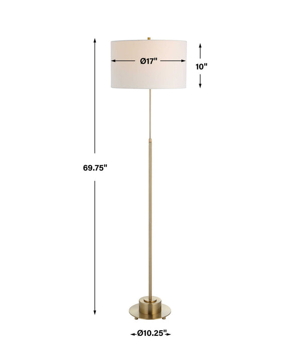 Prominence - Brass Floor Lamp