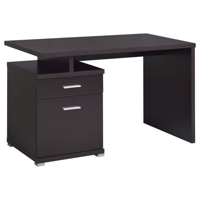 Irving - 2-drawer Office Desk with Cabinet