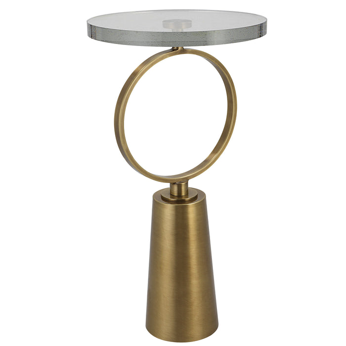 Ringlet - Accent Table - Brass