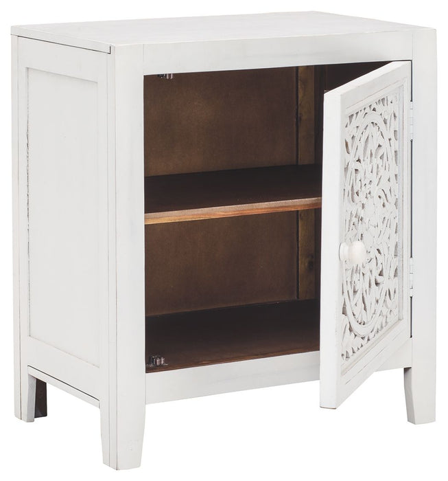 Fossil - White - Accent Cabinet