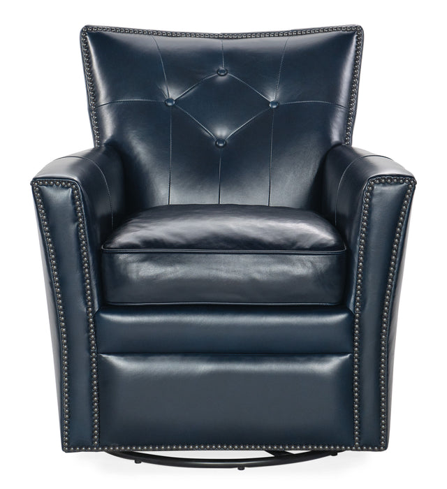 Swivel Club Chair - Blue