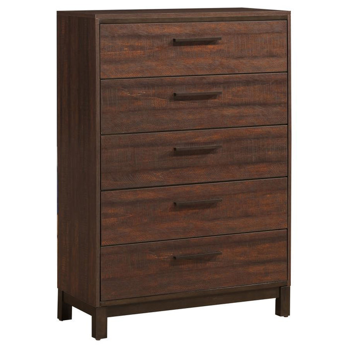 Edmonton - 5-Drawer Bedroom Chest - Rustic Tobacco