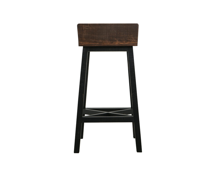 Pueblo - Wooden Seat & Base Stool (Set of 2)