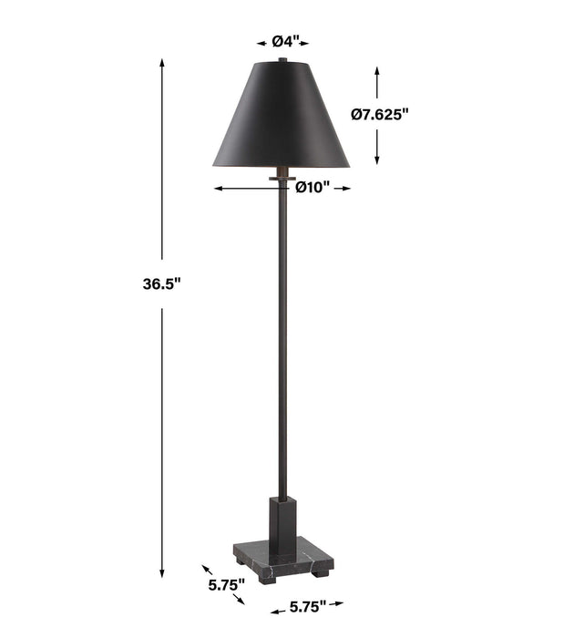 Pilot - Black Buffet Lamp