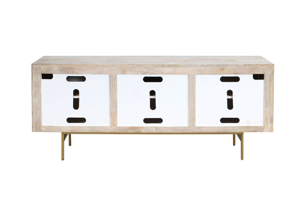 Crossings - Illusion Console - White Washed Natural