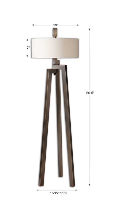 Mondovi - Modern Floor Lamp - Dark Brown