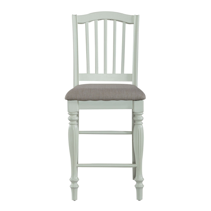 Cumberland Creek - Slat Back Counter Chair - White