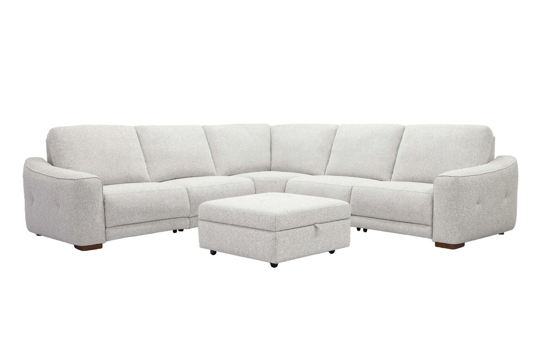 Julianna - Storage Ottoman - Crisp Taupe