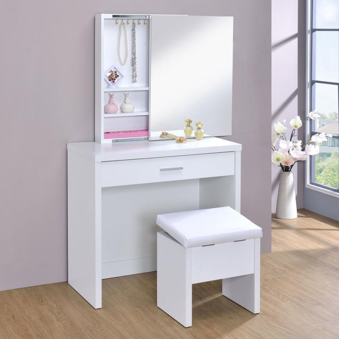 Harvey - 2-piece Vanity Set with Lift-Top Stool