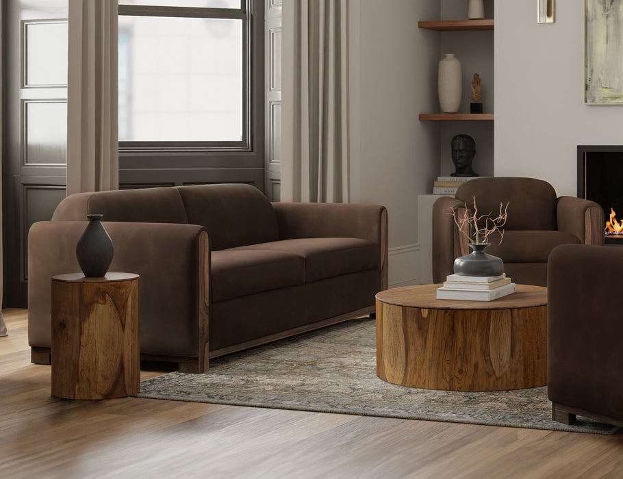 Balam - Loveseat - Dark Brown