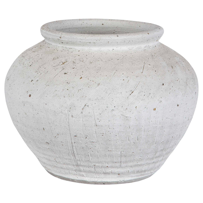 Floreana - Round Vase - White