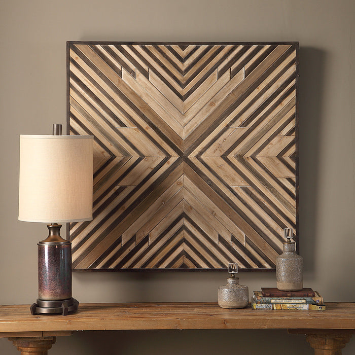 Floyd - Wooden Wall Art - Light Brown