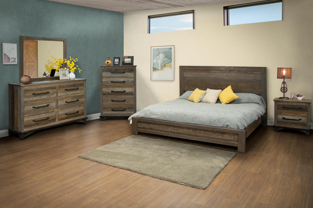 Loft Brown - Mirror - Two Tone Gray / Brown