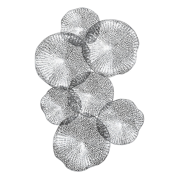 Ripley - Pewter Metal Wall Art - Pearl Silver