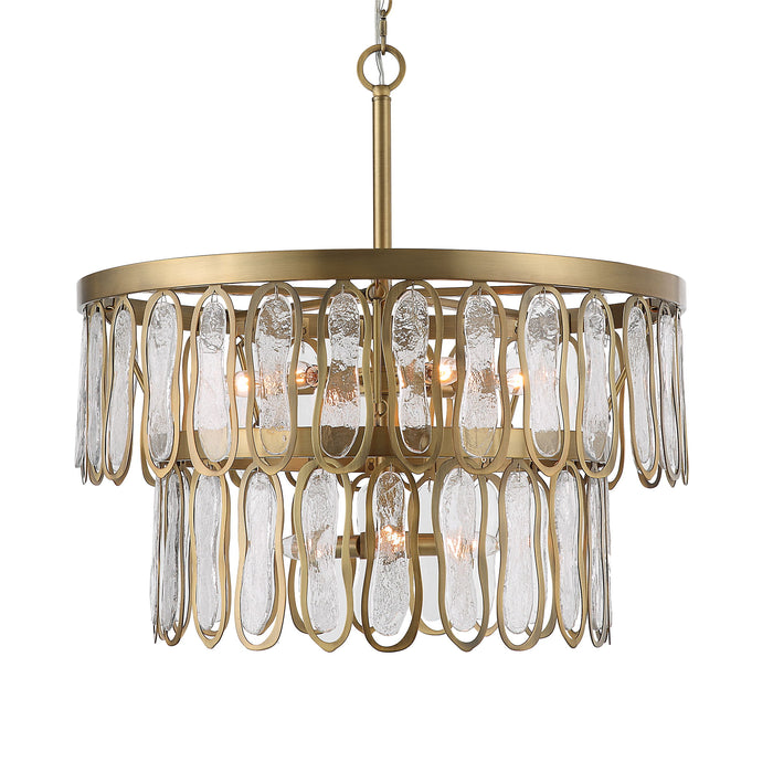 Aurelie - 9 Light Round Pendant - Yellow