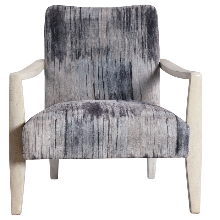 Watercolor - Chenille Accent Chair - Gray