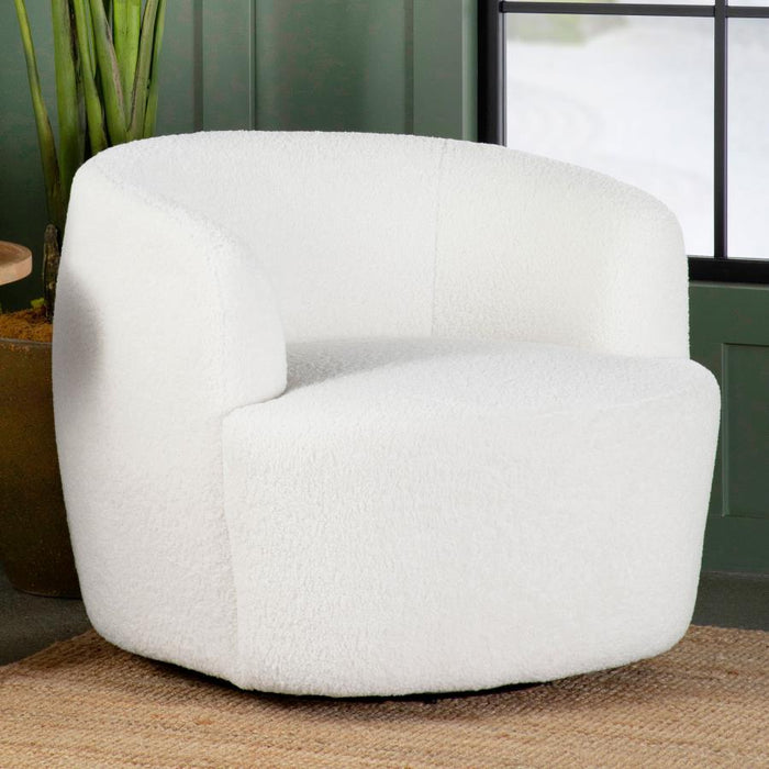 Hudson - Upholstered Swivel Chair - Natural