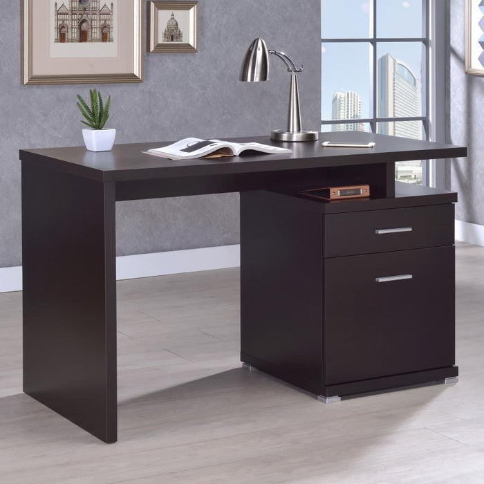 Irving - 2-drawer Office Desk with Cabinet