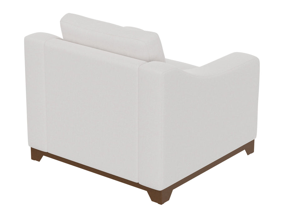 Natural Parota - Armchair - Mink Withe