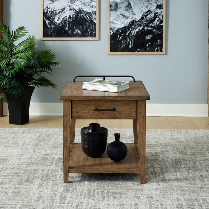 Pinebrook Ridge - End Table - Light Brown