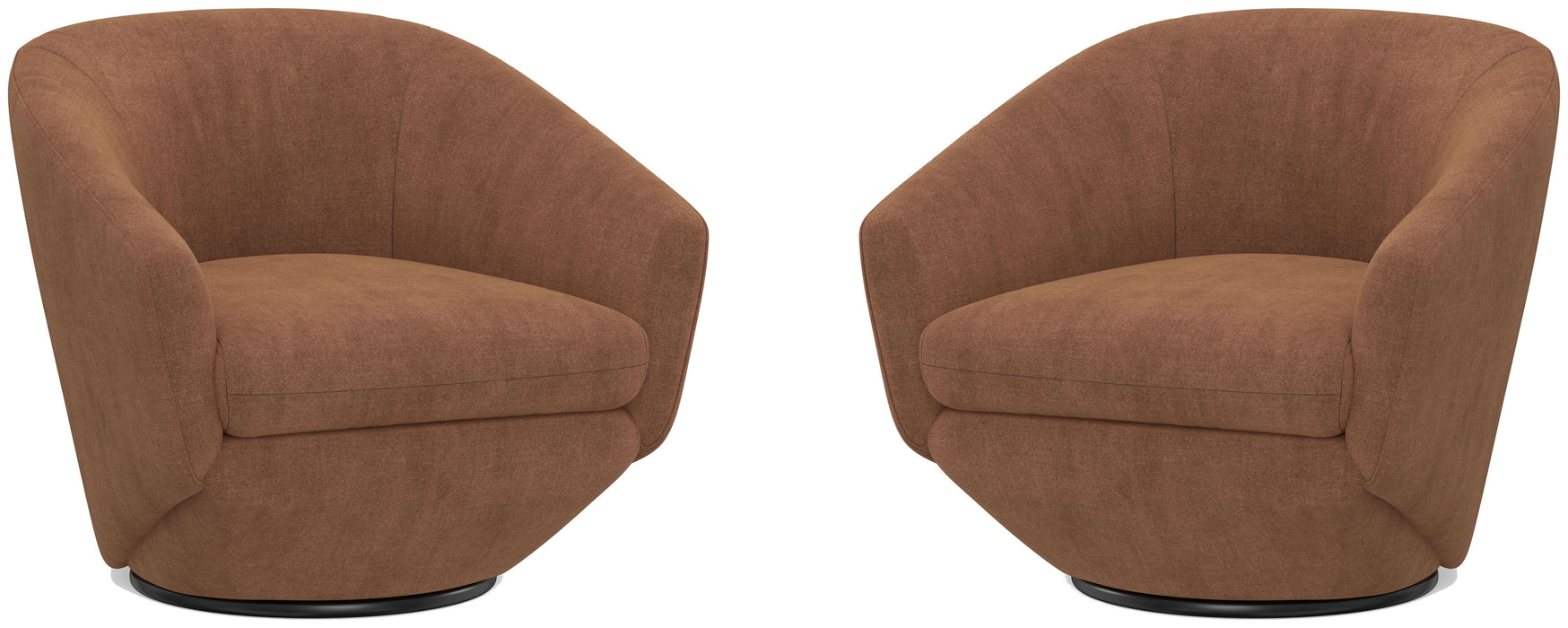 The Twist - Swivel Chair (Set of 2) - Elise Rust