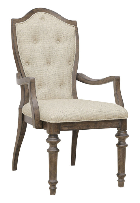 Saddle Creek - Upholstered Arm Chair (Set of 2) - Timber Brown