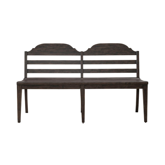 Paradise Valley - Ladder Back Bench - Saddle Brown