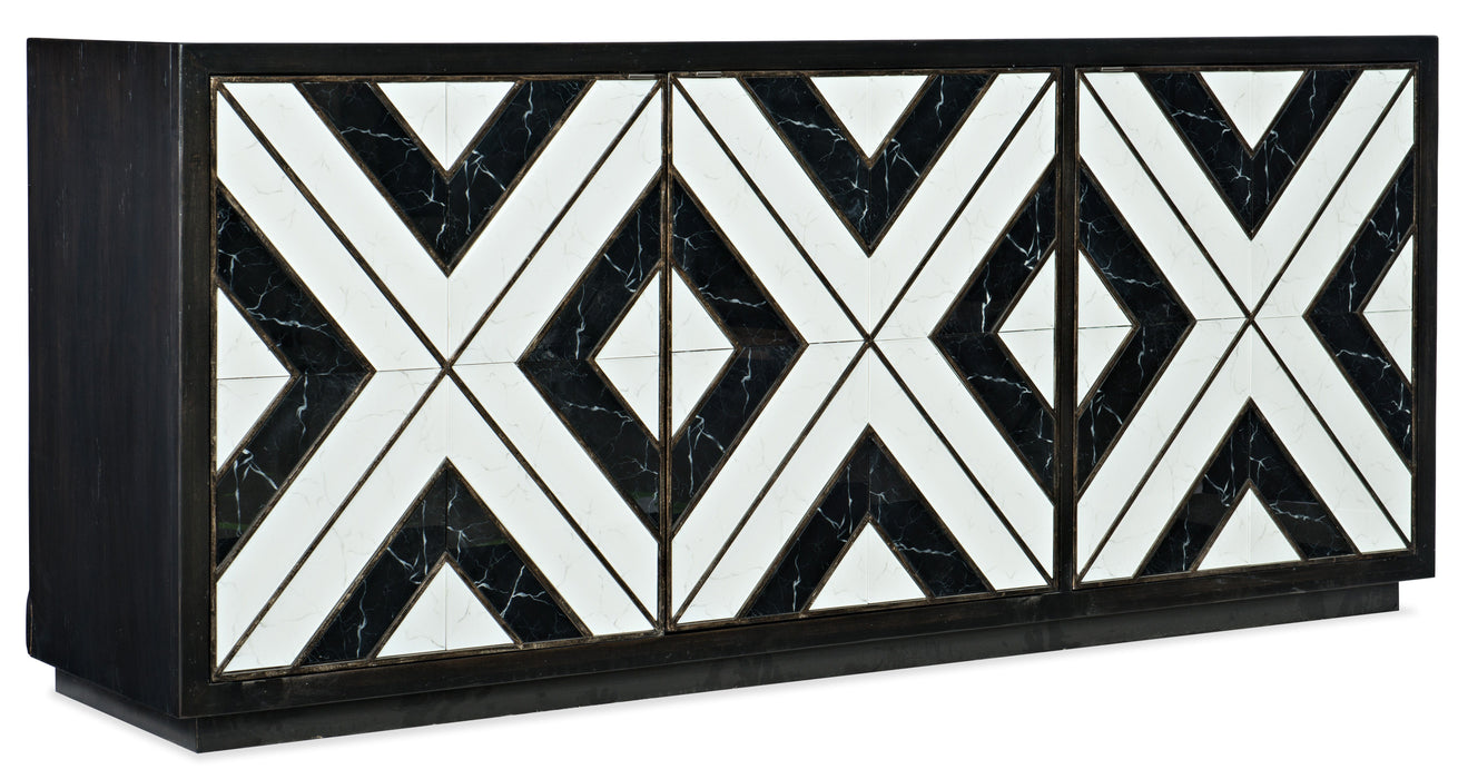 Sanctuary - Noir et Blanc Entertainment Console