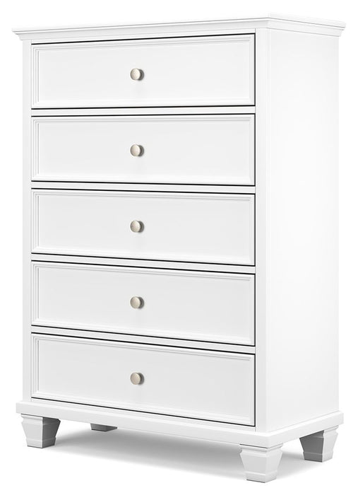 Fortman - White - Five Drawer Chest