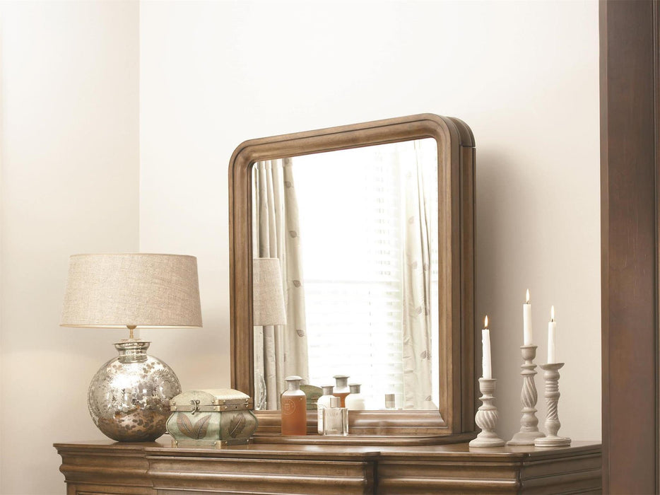 New Lou - Vertical Storage Mirror - Dark Brown