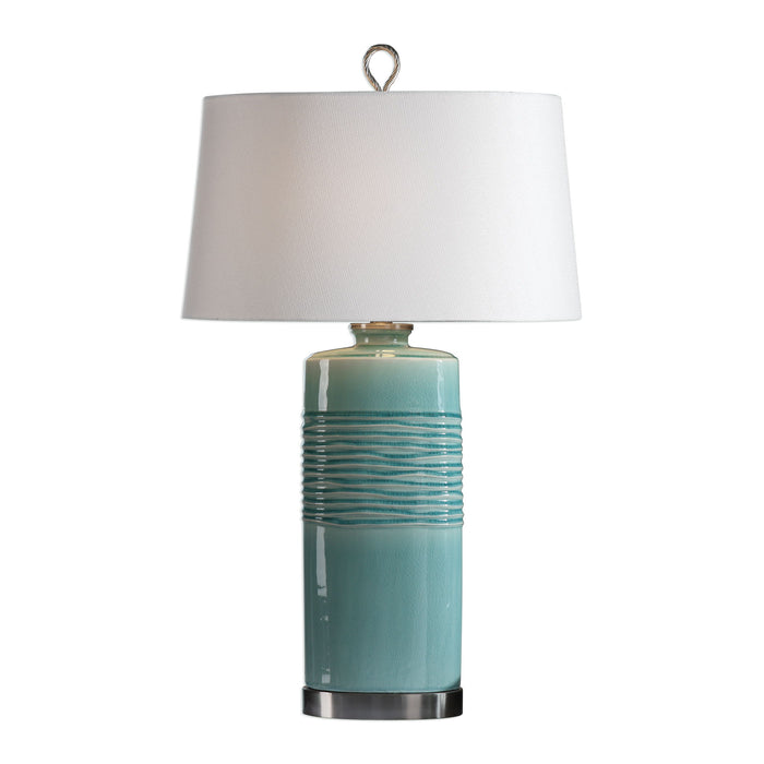 Rila - Table Lamp - Distressed Teal