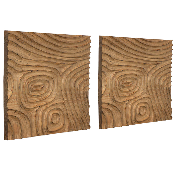 Channels - Wood Wall Decor - Light Brown