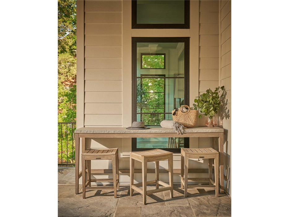 Coastal Living Outdoor - Saratoga Console - Light Brown