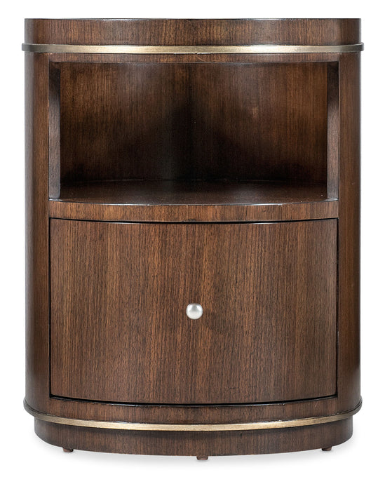 Melange - Contours Side Table - Dark Brown