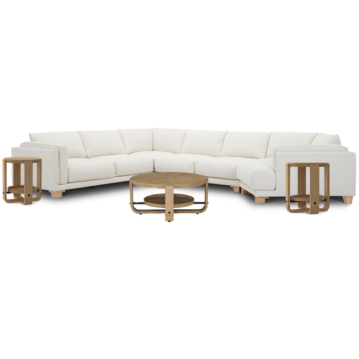 Escape - 4 Piece Modular Sectional - Mirage Mist