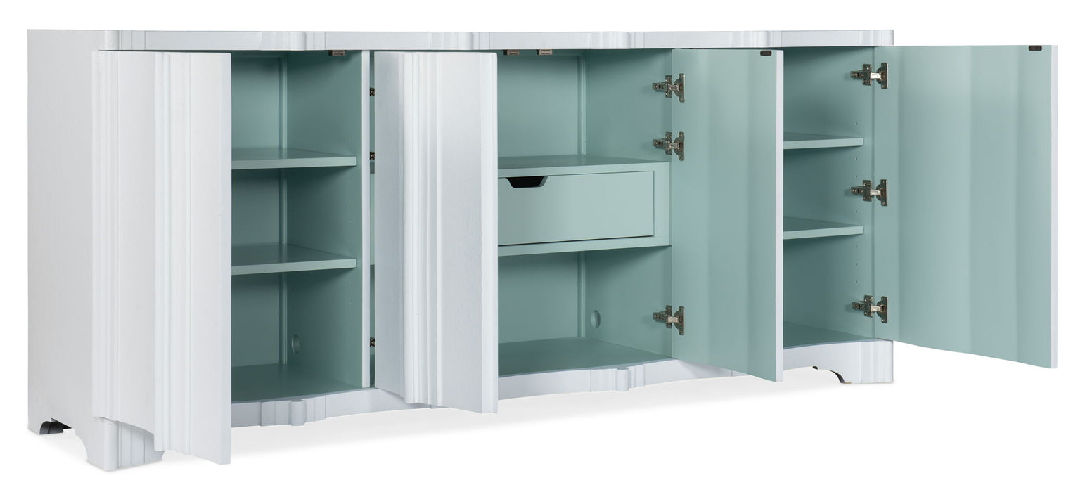 Melange - Corinth 4-Door Entertainment Console - White