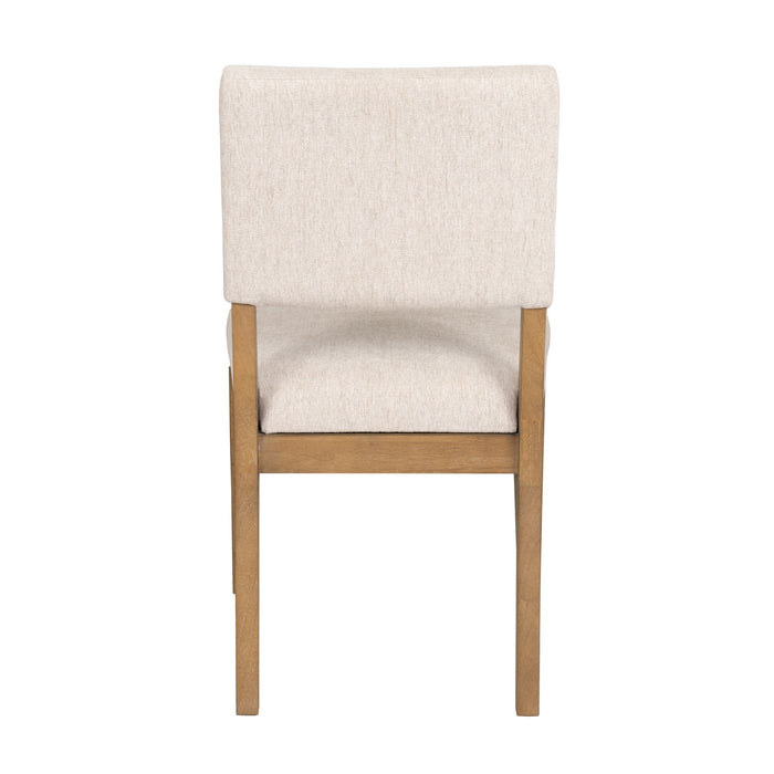 Millwork - Dining Chair (Set of 2) - White / Light Brown