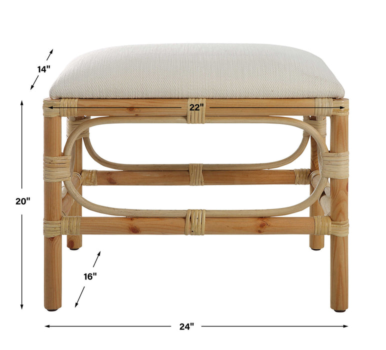Laguna - Small Bench - White