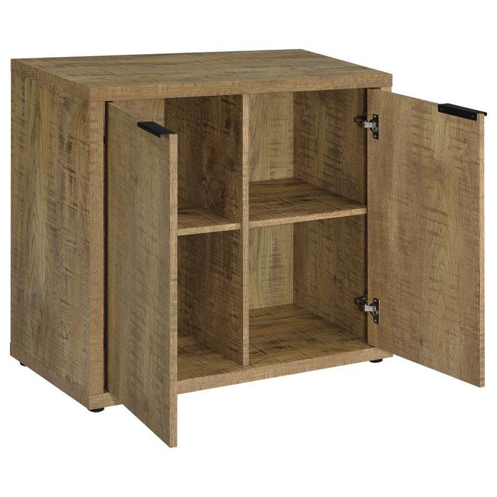 Pepita - 2-Door Engineered Wood Accent Cabinet With Adjustable Shelves - Mango Brown