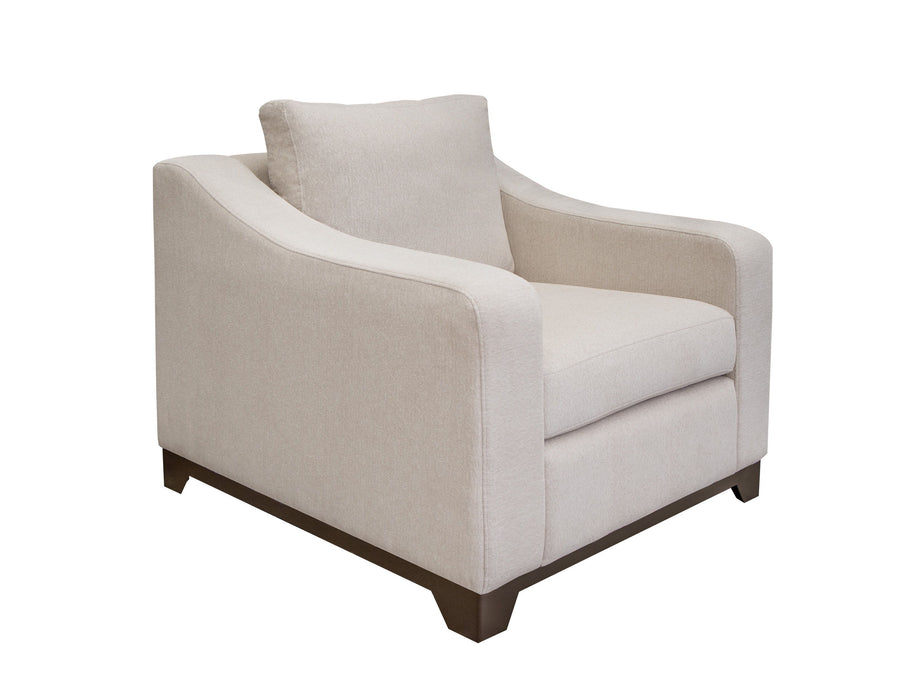 Natural Parota - Armchair - Mink Withe