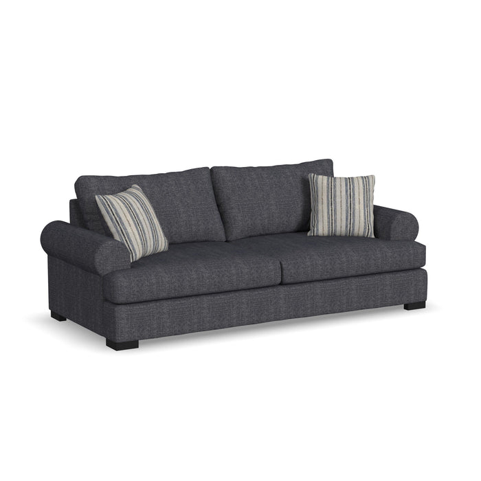 Florence - Fabric Stationary Extra Large Two-Cushion Sofa