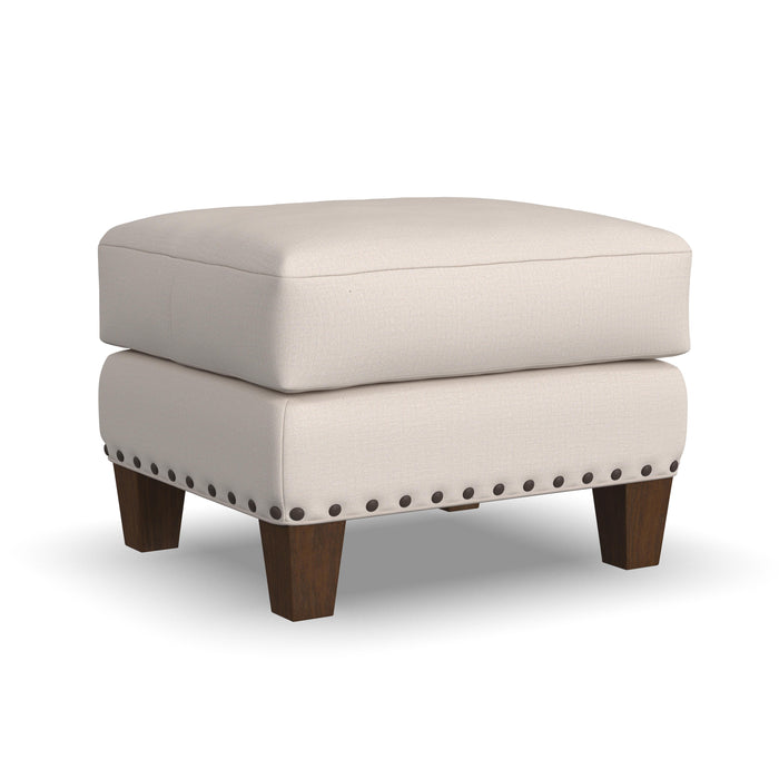Gianna - Fabric Ottoman With Nailhead Trim