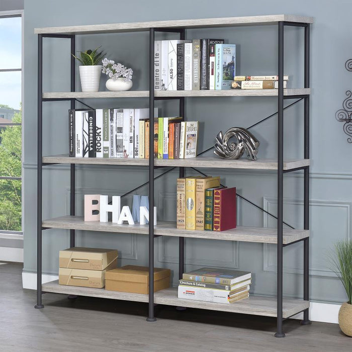 Analiese - 4-Shelf Double Bookshelf