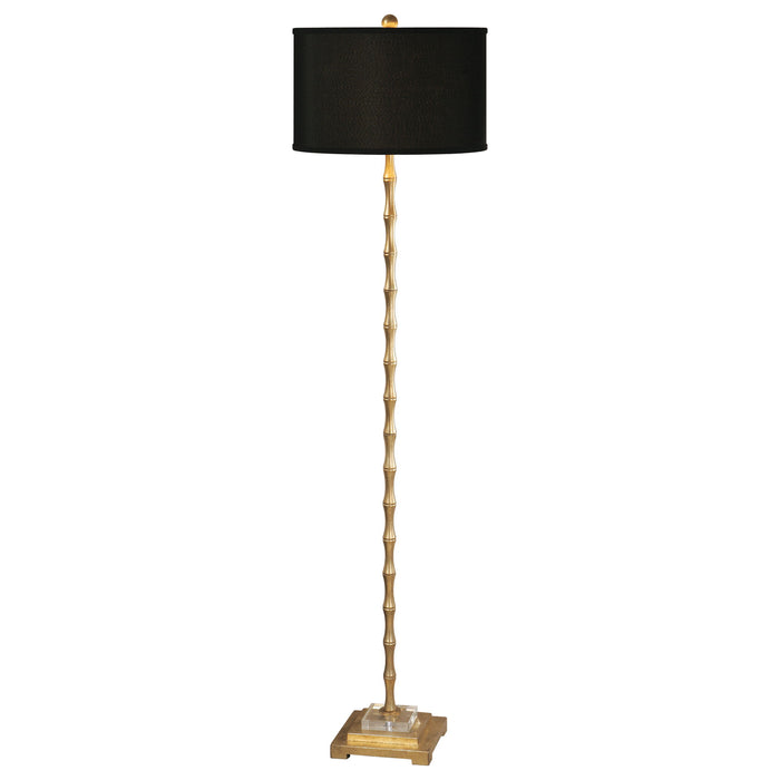 Quindici - Metal Bamboo Floor Lamp - Black