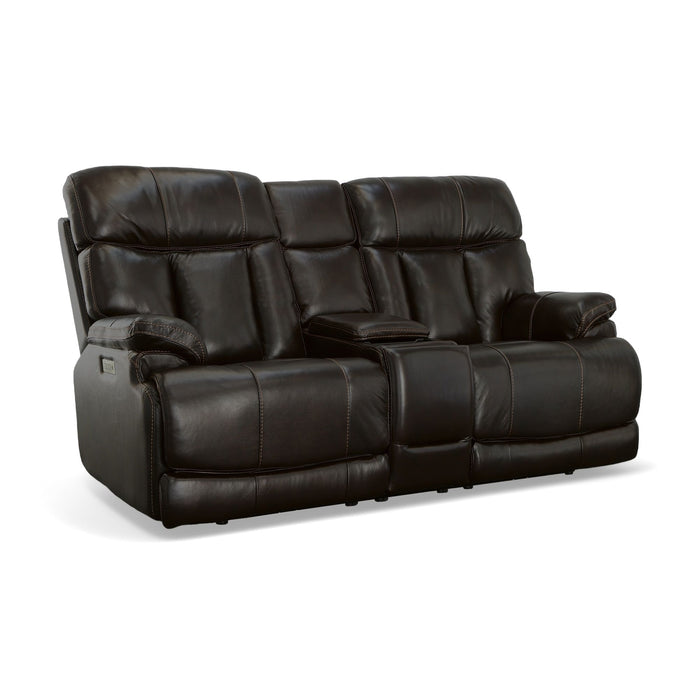 Clive - Power Reclining Loveseat with Console & Power Headrests & Lumbar